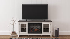 Dorrinson Signature Design by Ashley 60 TV Stand with Electric Fireplace image